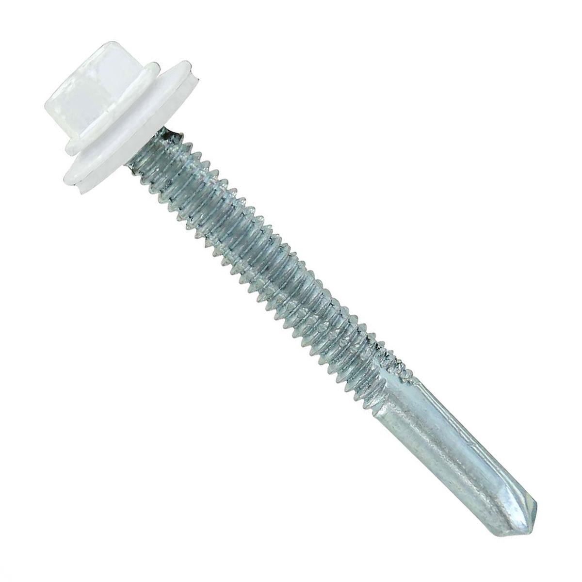 ST Fastening #12 x 2" Self-Drilling HG Steelbinder Metal Roofing Screw, Hex-Washer Head - Bright White | Qty. 72,000 (Pallet)