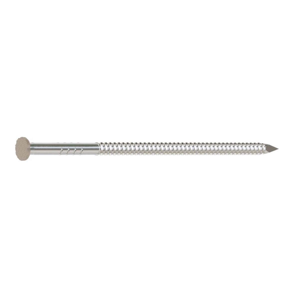 0.120 x 3-1/2" - 304 Stainless Steel Painted Siding Nail - Tan, 1 lb. Pkg