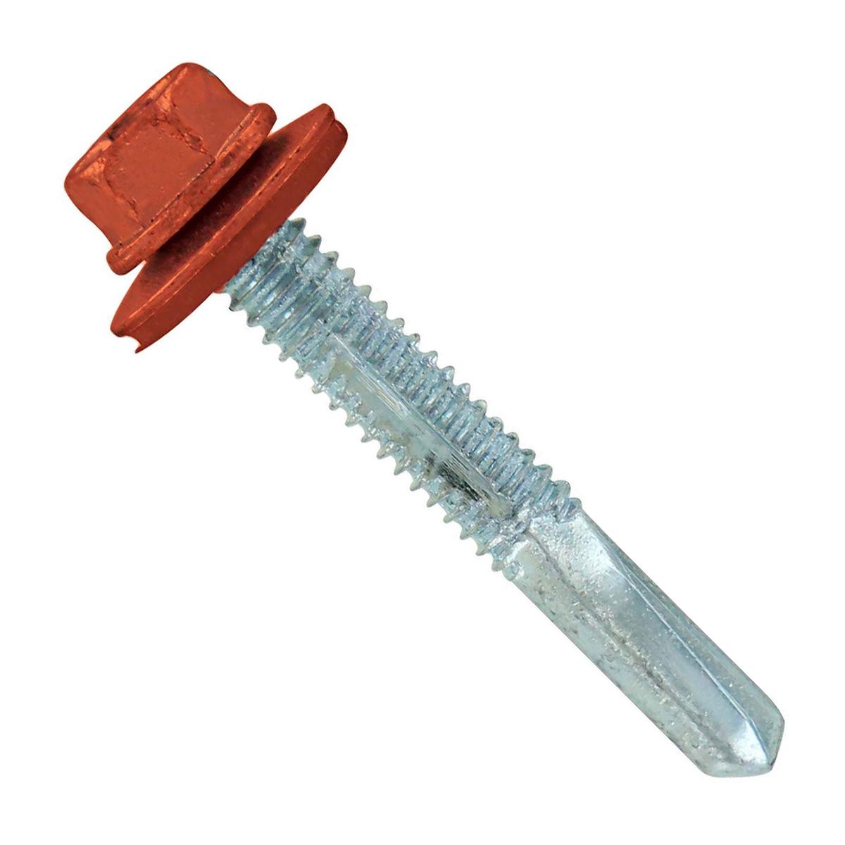 ST Fastening #12 x 1-1/2" Self-Drilling HG Steelbinder Metal Roofing Screw, Hex-Washer Head - Copper | Qty. 96,000 (Pallet)