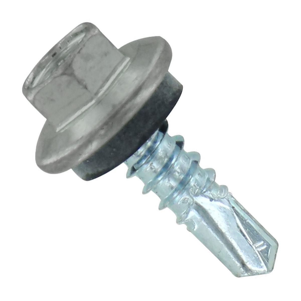 ST Fastening #12 X 3/4" Self-Drilling Maxx Steelbinder Metal Roofing Screw, Hex-Washer Head - Ash Gray | Qty. 2,500 (Carton)