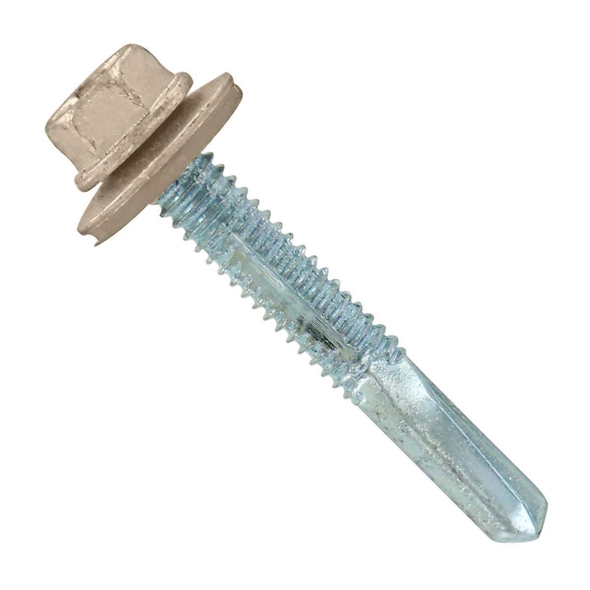 ST Fastening #12-24 x 1-1/2" Self-Drilling HG Steelbinder Metal Roofing Screw - Light Stone | Qty. 96,000 (Pallet)