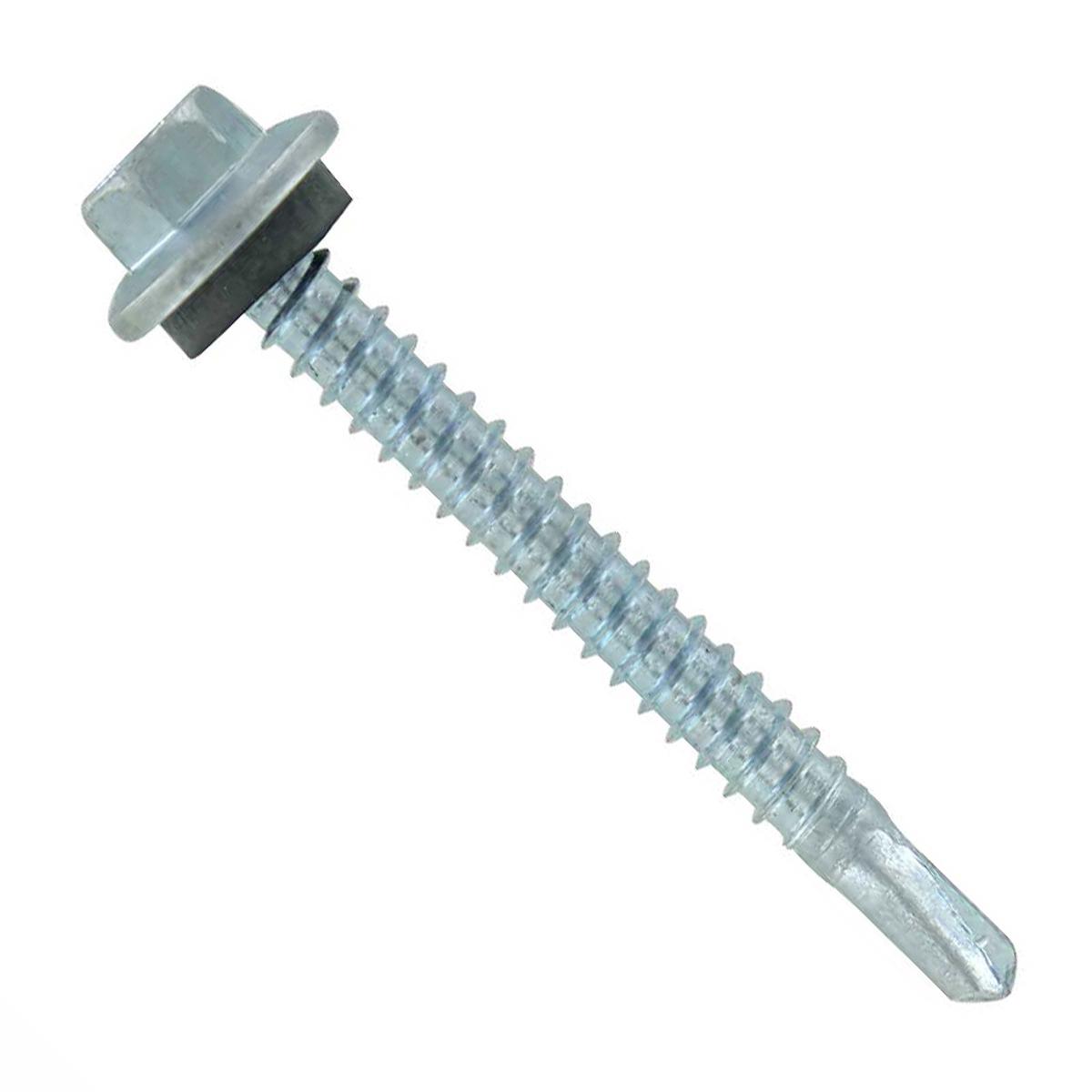 ST Fastening #12 x 2" Self-Drilling Maxx Steelbinder Metal Roofing Screw - Electro-Galvanized | Qty. 1,500 (Carton)