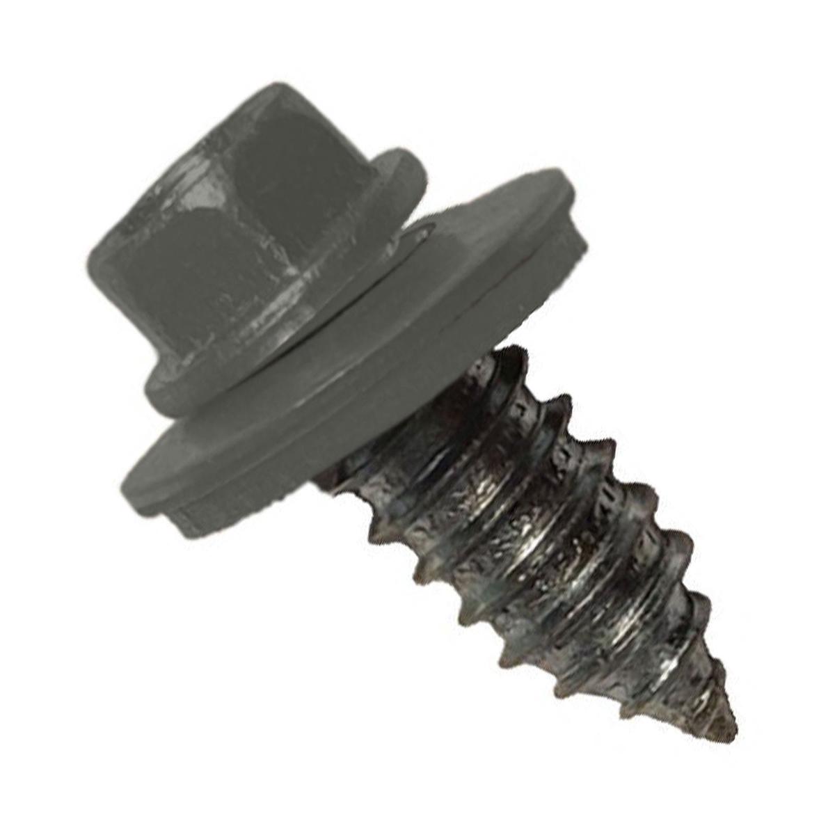 ST Fastening #17 x 3/4" Tapping Steelbinder Metal Roofing Screw, Hex Washer Head - Burnished Slate | Qty. 120,000 (Pallet)