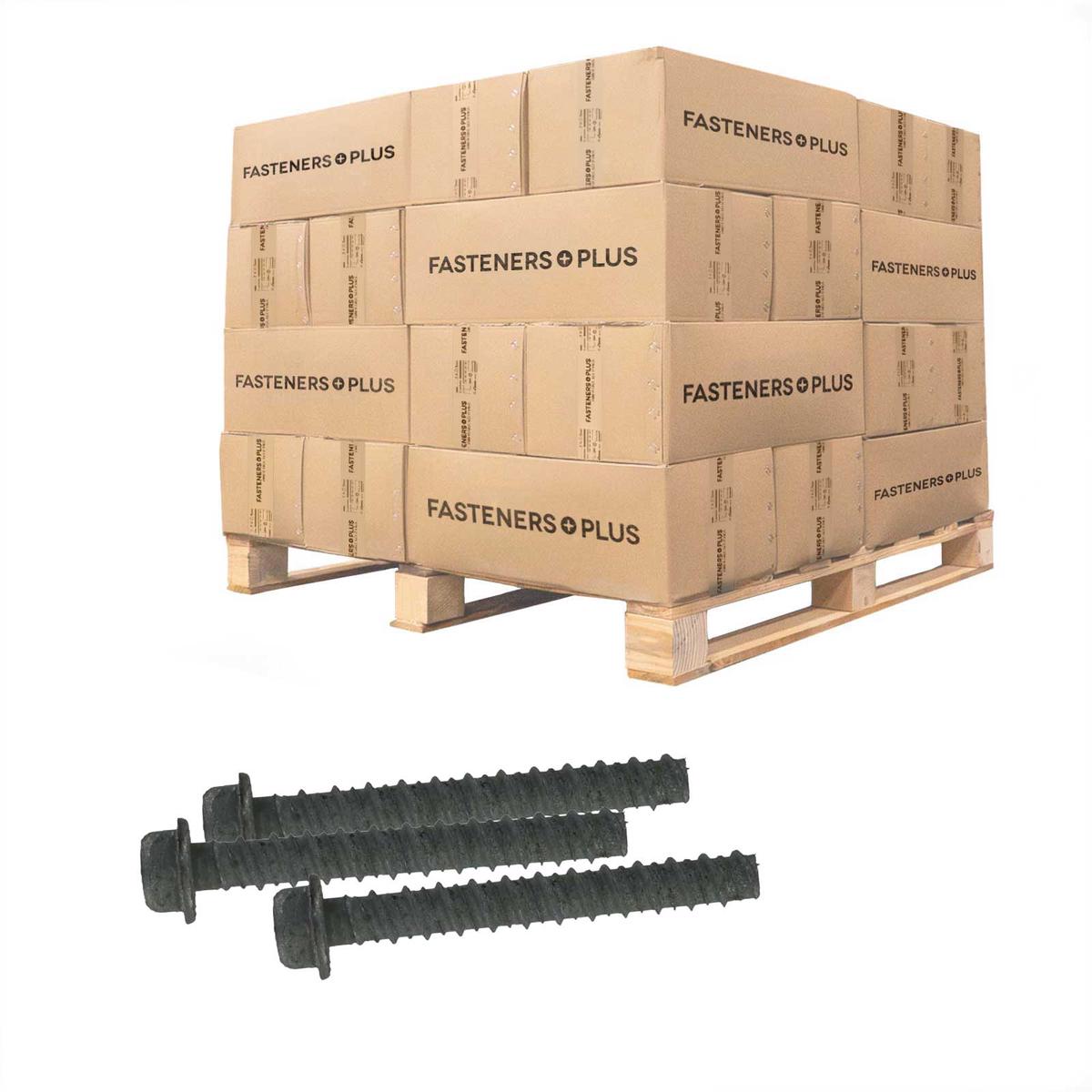 Tapcon 1/2" x 4" LDT Large Diameter Concrete Screw, Hex Head - Zinc | Qty. 4,500 (Pallet)