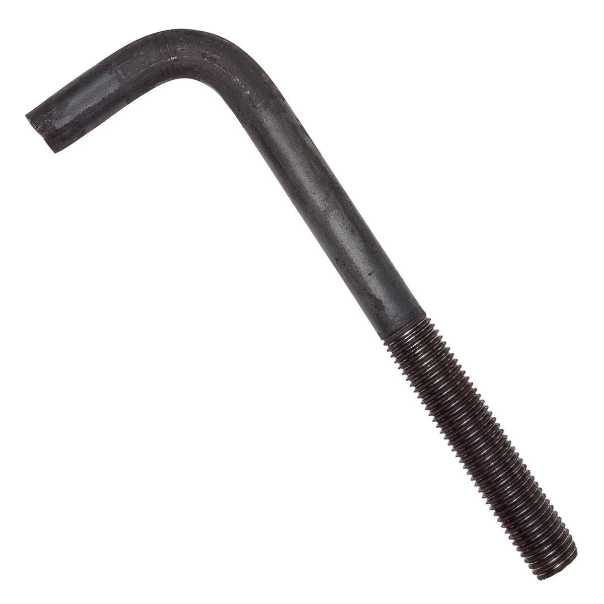 1" x 12" L-Bolt Concrete Anchor Bolt - Plain