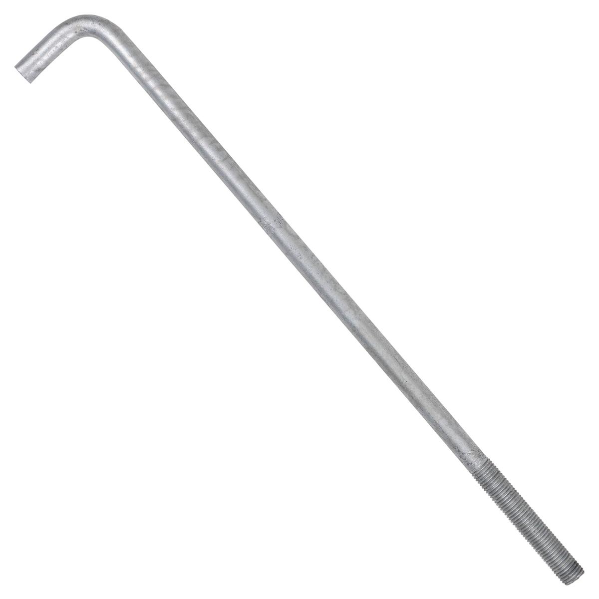 1" x 30" L-Bolt Concrete Anchor Bolt - Hot Dip Galvanized