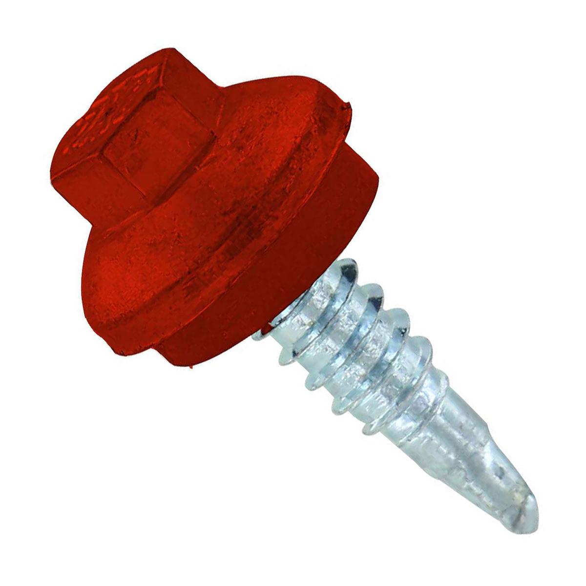 ST Fastening 1/4" x 7/8" ZXL Steelbinder Metal Roofing Stitch Screw - Rustic Red, Pkg 250