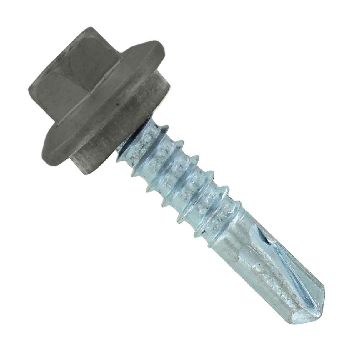 ST Fastening #12 X 1" Self-Drilling Maxx Steelbinder Metal Roofing Screw - Burnished Slate | Qty. 2,500 (Carton)