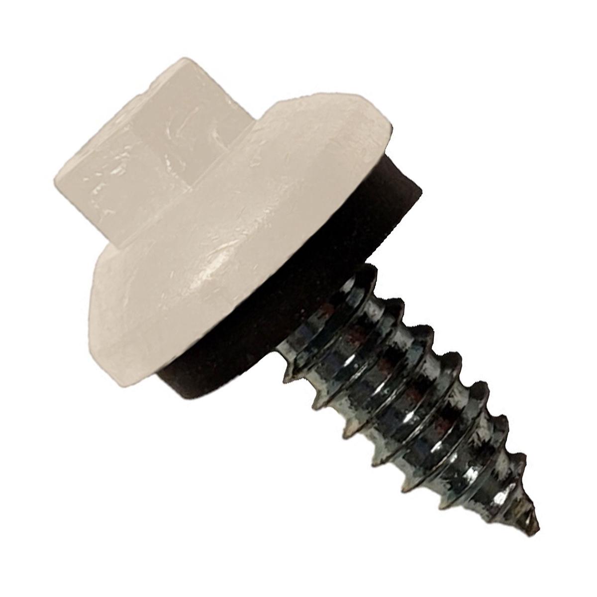 ST Fastening #14 x 3/4" Tapping ZXL Steelbinder Metal Roofing Screw, Hex Washer Head - Light Stone - Qty. 250