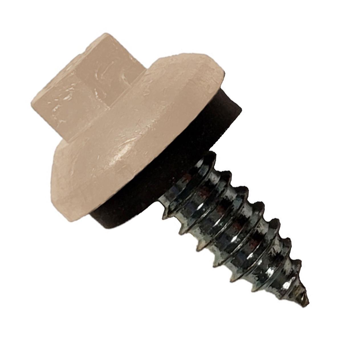 ST Fastening #14 x 3/4" Tapping ZXL Steelbinder Metal Roofing Screw, Hex Washer Head - Tan - Qty. 120,000 (Pallet)