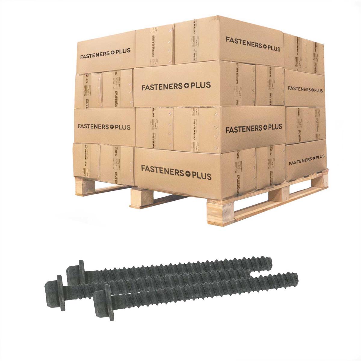 Tapcon 3/8" x 4" LDT Large Diameter Concrete Screw, Hex Head - Zinc | Qty. 13,200 (Pallet)