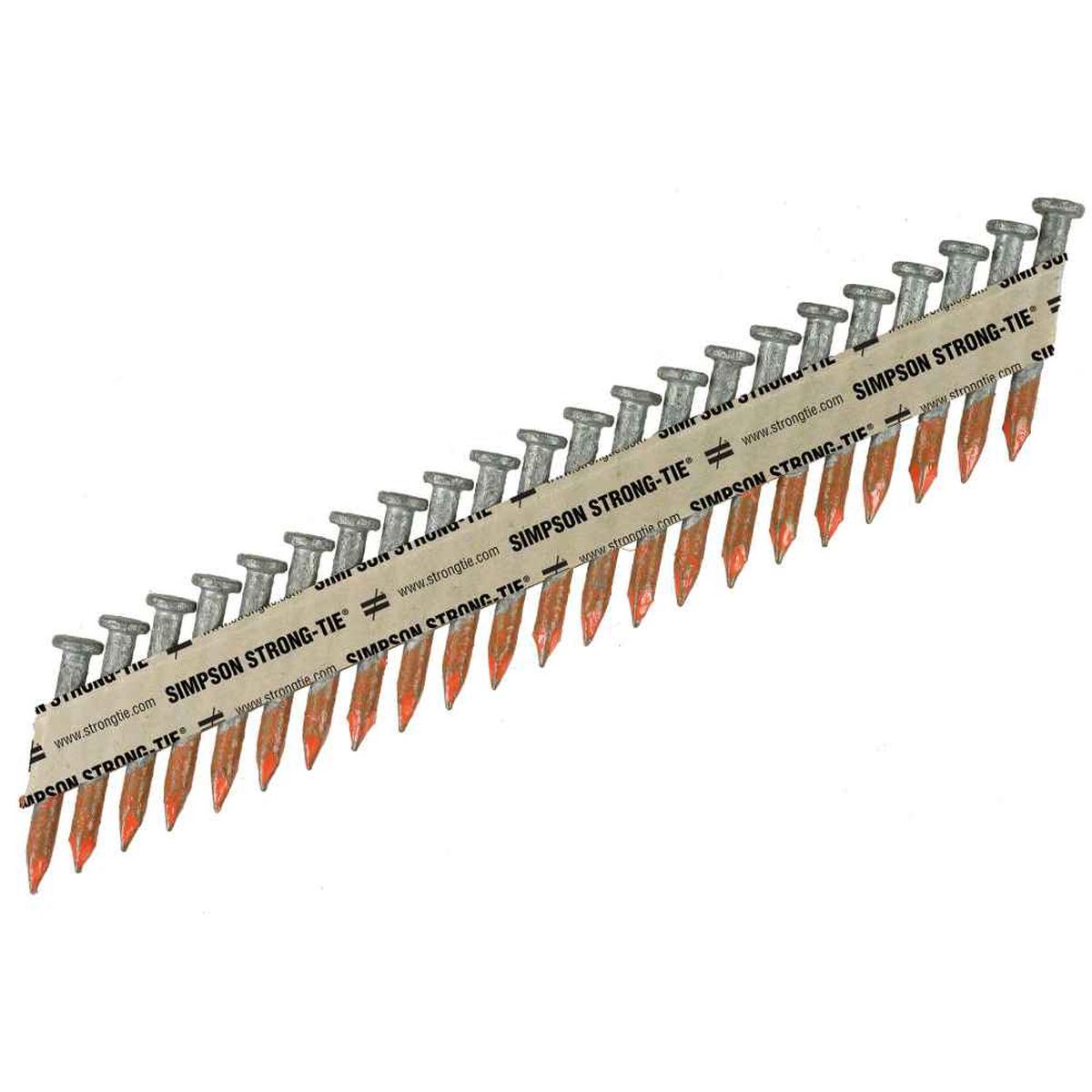 .131" x 2-1/2" Smooth Shank Connector Nail 33 Degree - Hot-Dip Galvanized, Pkg 2500