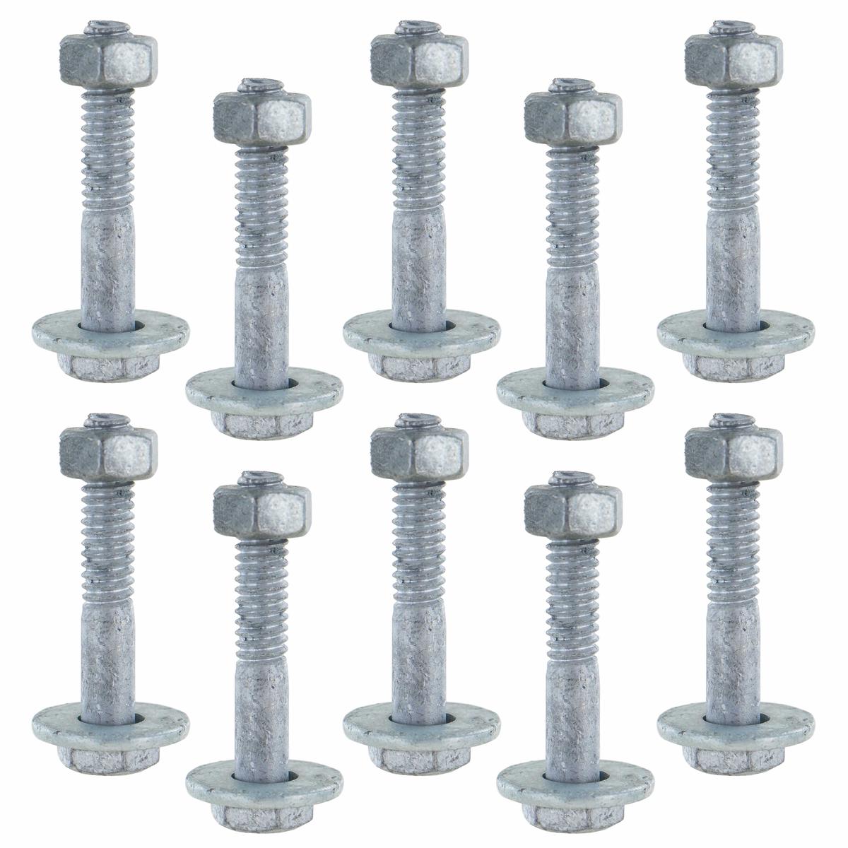 #14 E-Track Fastener Pack 1-1/2" Hex Bolt, Nut & Washer (10 pk)