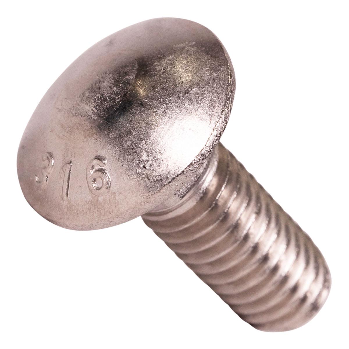 Conquest 3/8" x 1" Carriage Bolt - 316 Stainless Steel | Qty. 18,000 (Pallet)