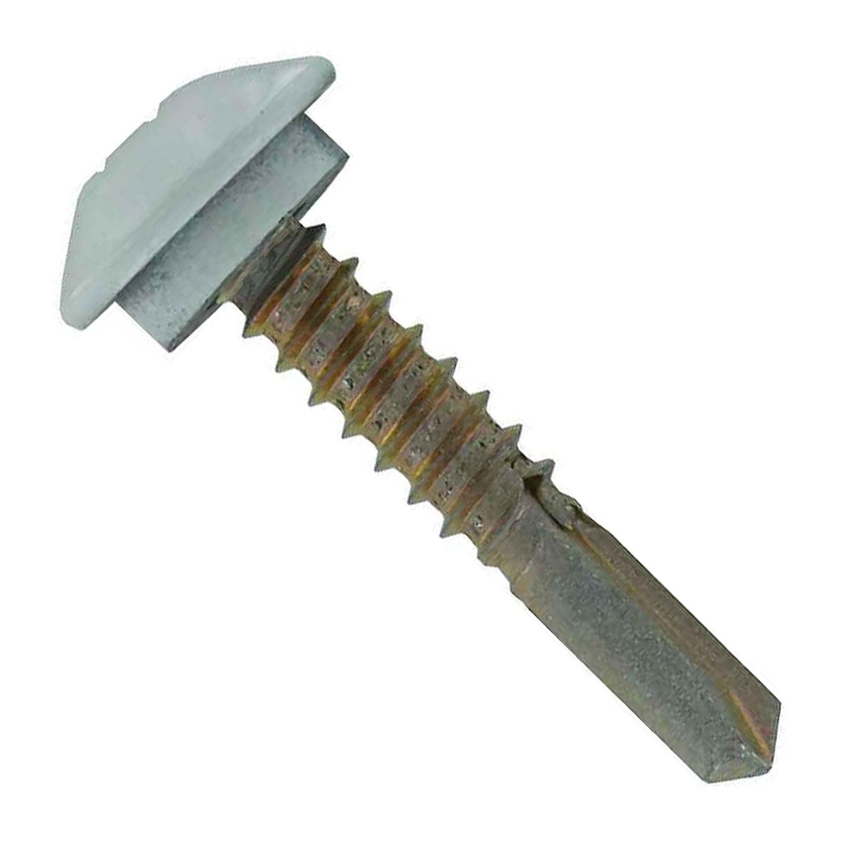 ST Fastening #12 x 1-1/4" Self-Drilling Eclipse Steelbinder Metal Roofing Screw, Hex-Washer Head - Light Gray | Qty. 120,000 (Pallet)