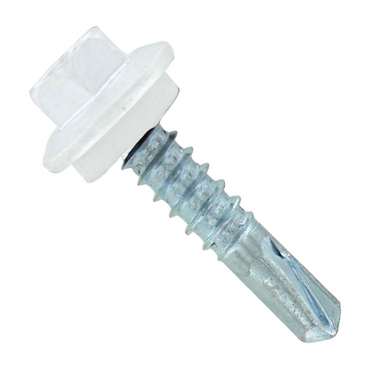 ST Fastening #12 X 1" Self-Drilling Maxx Steelbinder Metal Roofing Screw - Bright White | Qty. 2,500 (Carton)