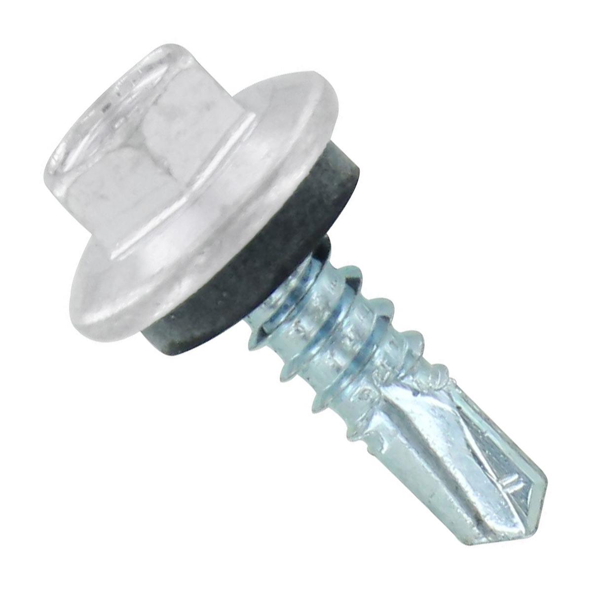 ST Fastening #12 X 3/4" Self-Drilling Maxx Steelbinder Metal Roofing Screw, Hex-Washer Head - Polar White | Qty. 120,000 (Pallet)