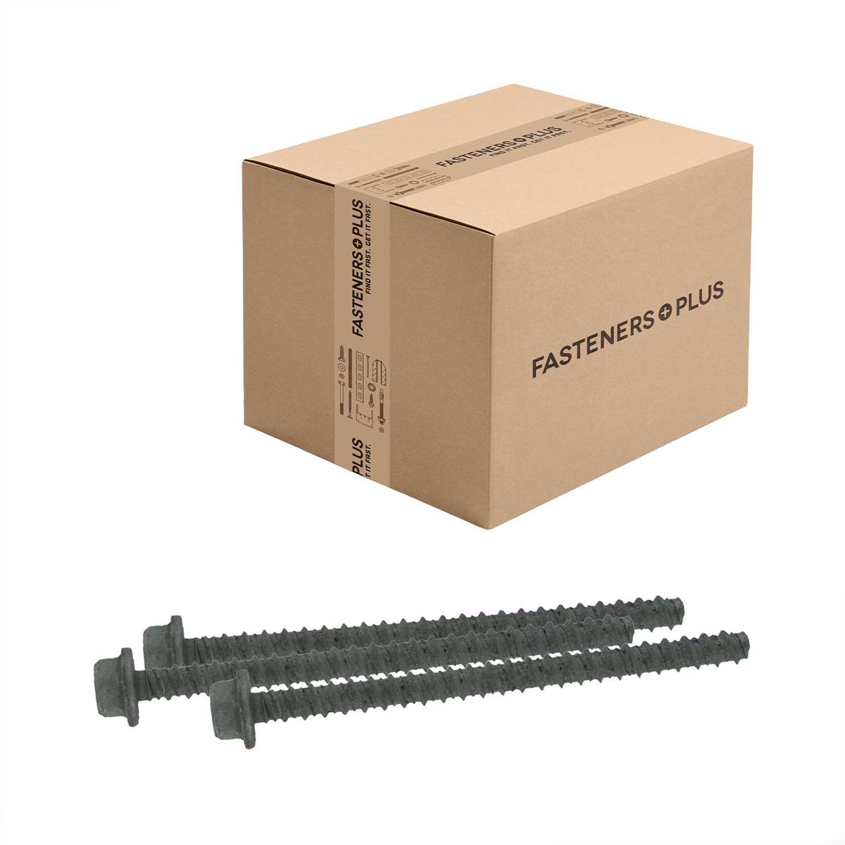 Tapcon 3/8" x 5" LDT Large Diameter Concrete Screw, Hex Head - Zinc | Qty. 320 (Carton)