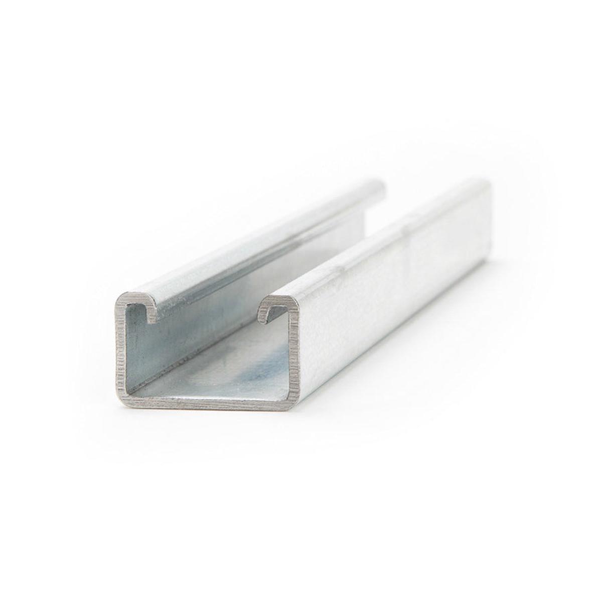 1-5/8" x 1" Strut Channel with Short Slots 20 ft. - Pre-Galvanized