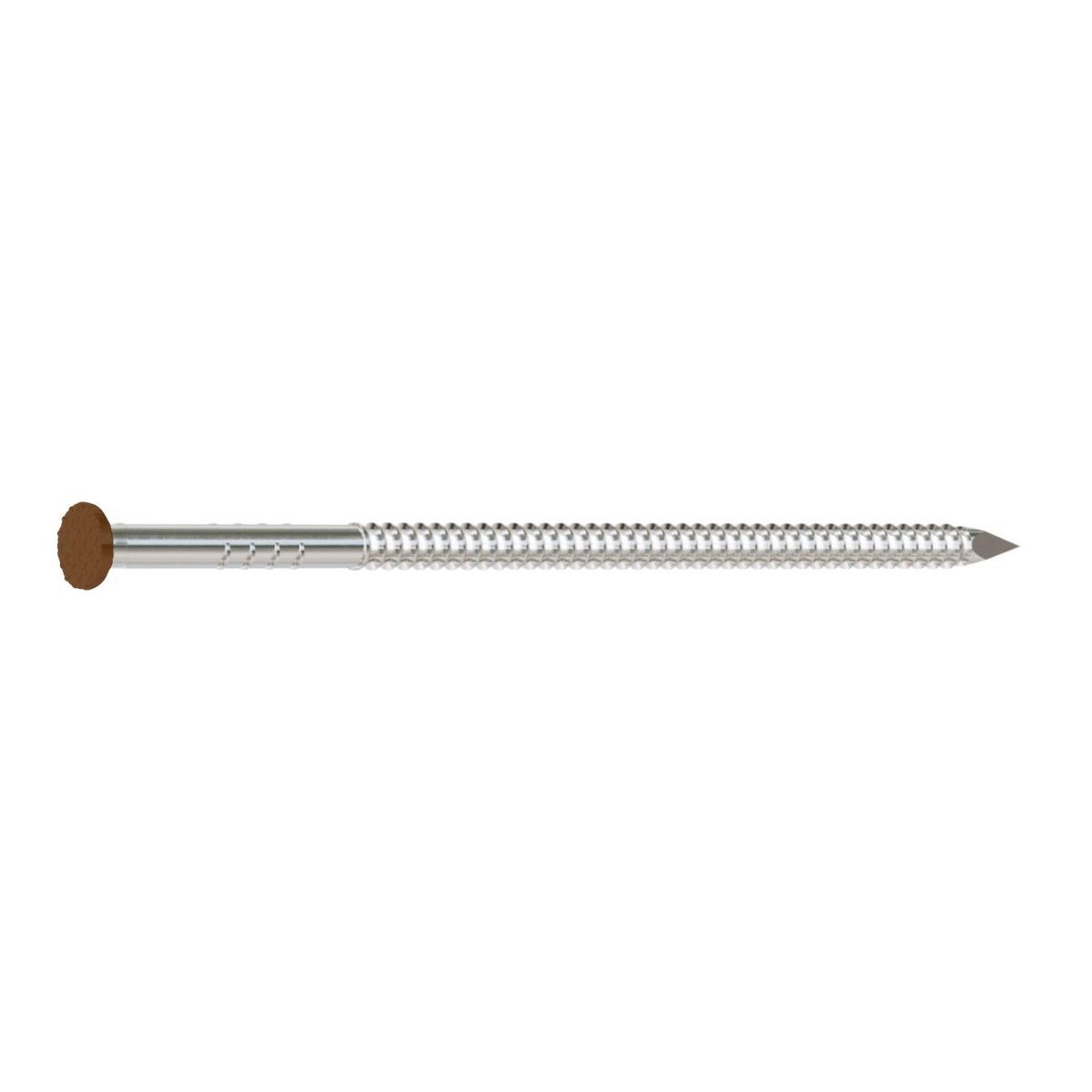 10d (3") - 304 Stainless Steel Painted Siding Nail - Redwood, 5 lb. Pkg