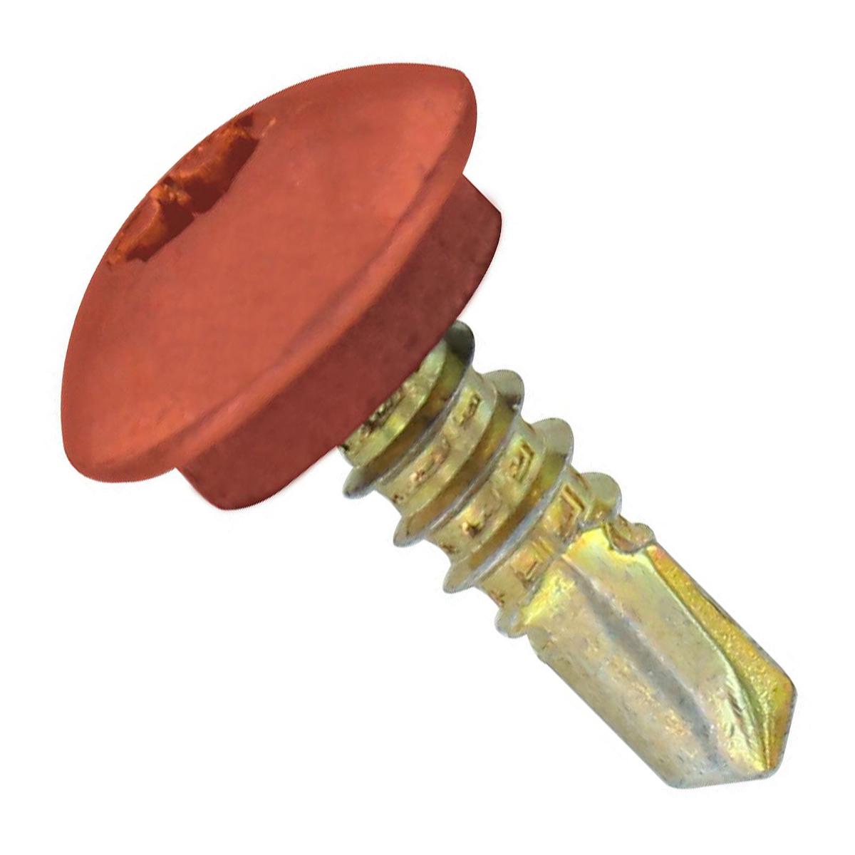 ST Fastening #12 x 3/4" Self-Drilling Eclipse Steelbinder Metal Roofing Screw, Star Truss Head - Copper | Qty. 120,000 (Pallet)