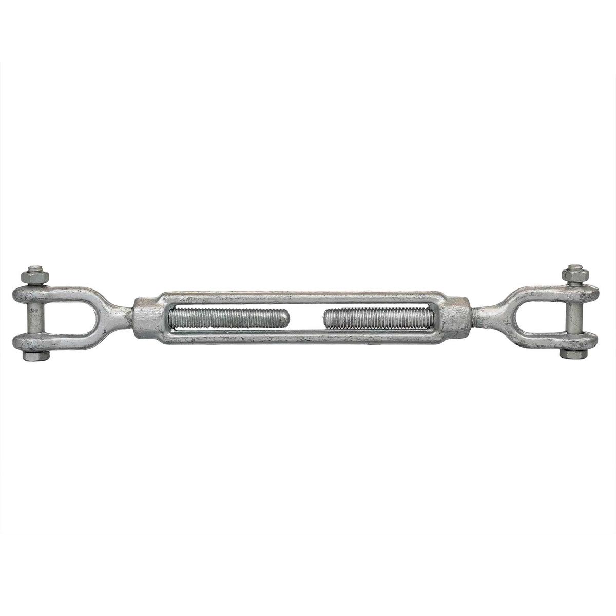 5/8" x 12" Jaw & Jaw Galvanized Turnbuckle