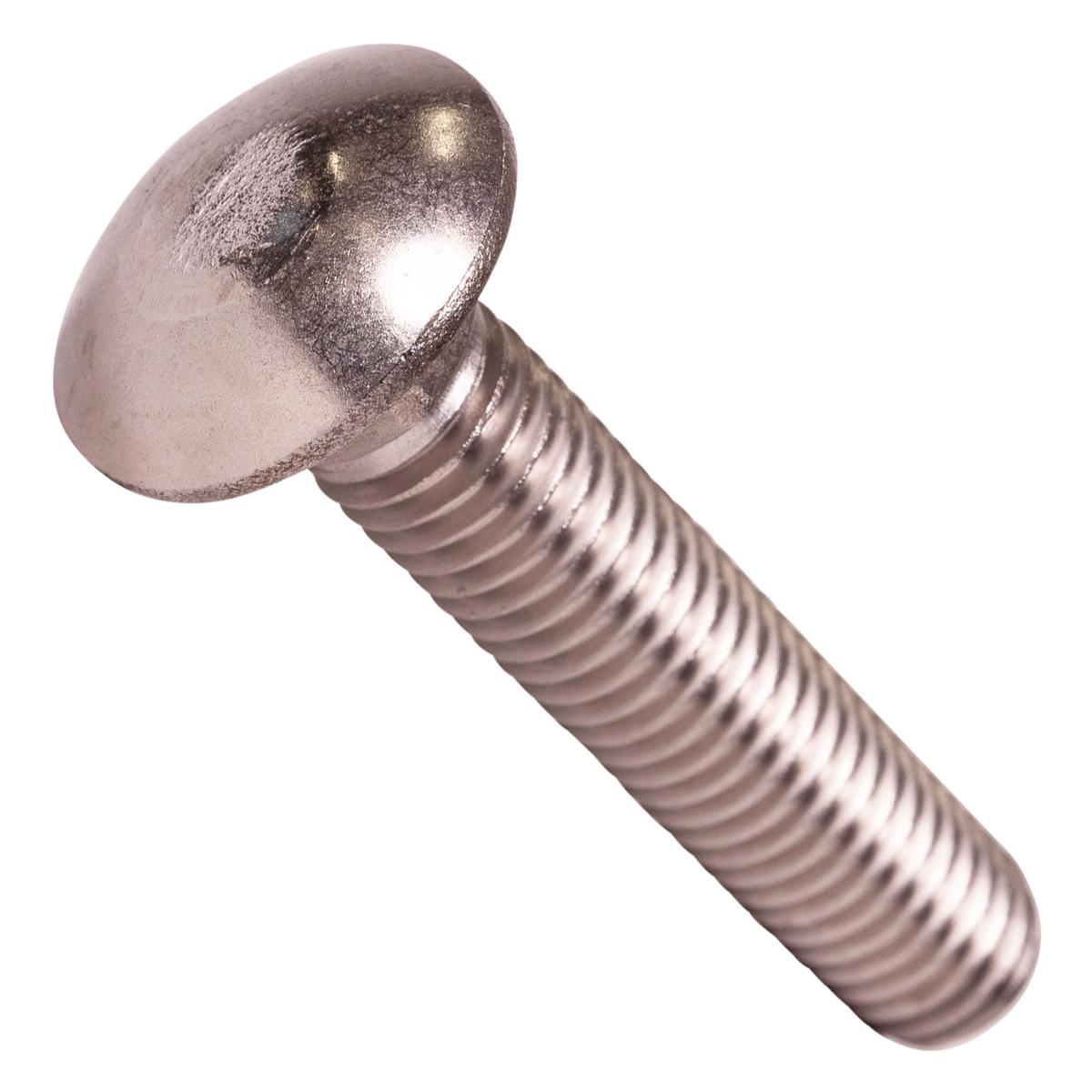 Conquest 1/2" x 2-1/2" Carriage Bolt - 18-8 Stainless Steel