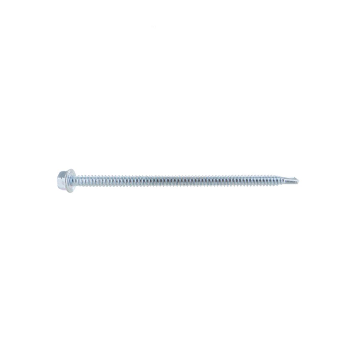 ST Fastening 1/4 x 4" Self-Drilling HWH Steelbinder Metal Screw, Hex Washer Head - Electro-Galvanized, Qty. 250