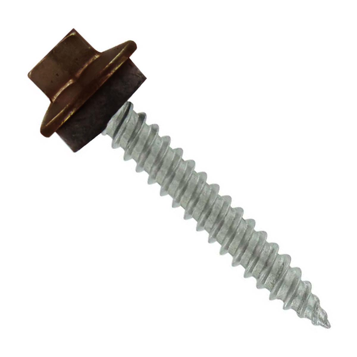 ST Fastening #10 x 1" SS Woodbinder Metal Roofing Screw - Koko Brown | Qty. 3,000 (Carton)
