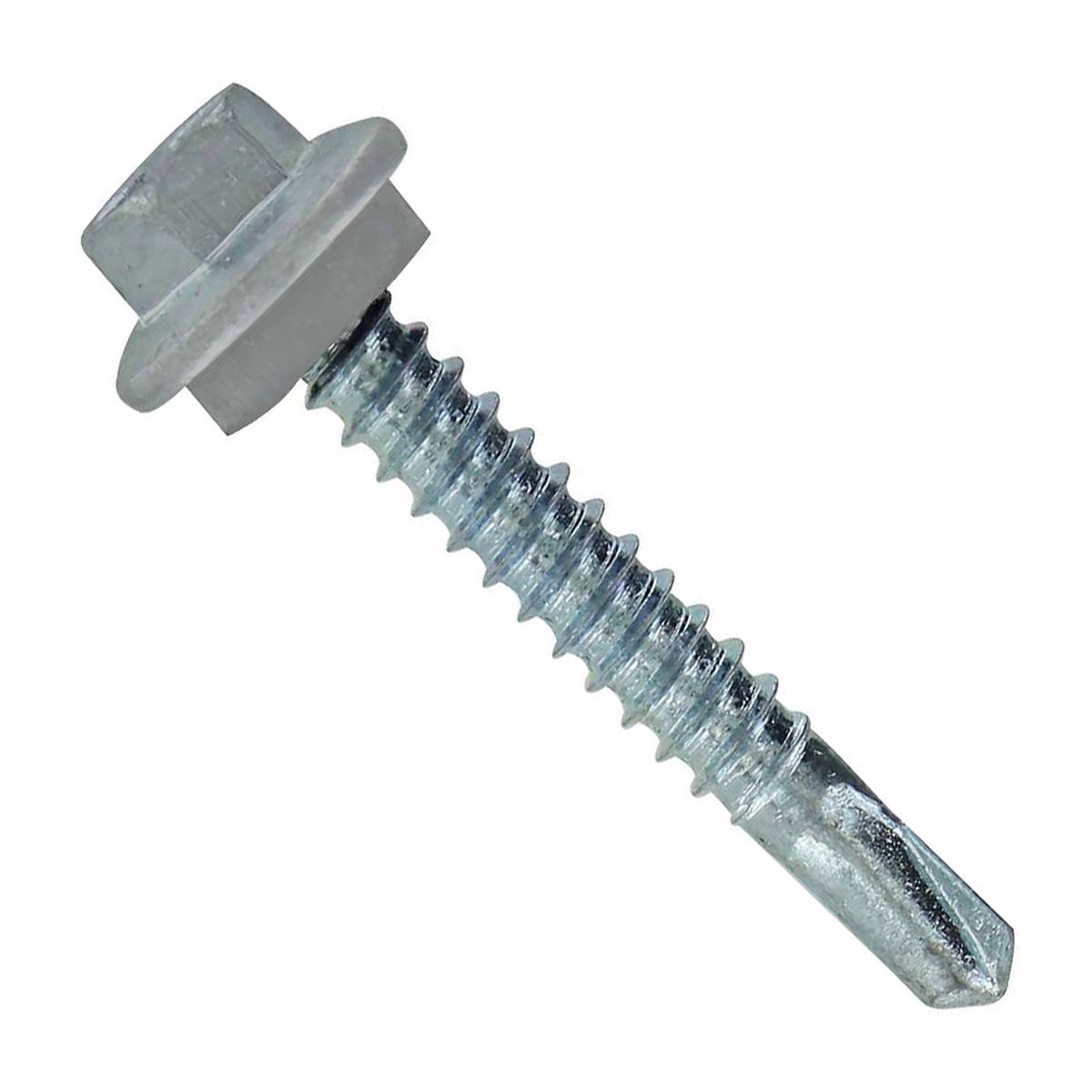 ST Fastening #12 X 1-1/2" Self-Drilling Maxx Steelbinder Metal Roofing Screw, Hex Washer Head - Light Gray | Qty. 120,000 (Pallet)