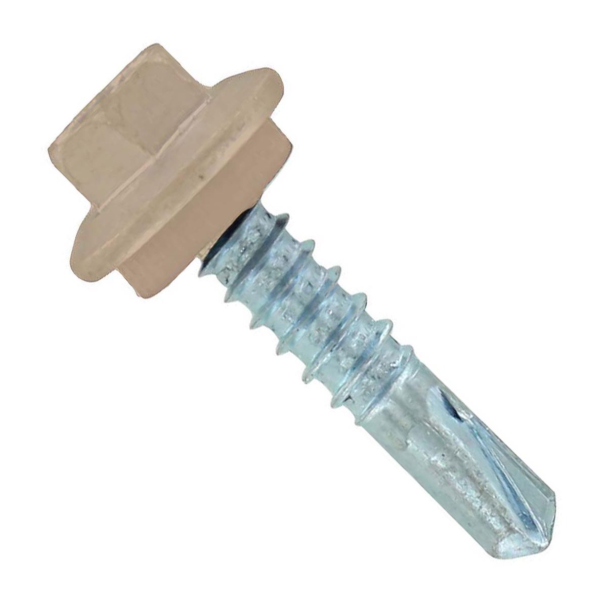 ST Fastening #12 X 1" Self-Drilling Maxx Steelbinder Metal Roofing Screw - Tan | Qty. 120,000 (Pallet)