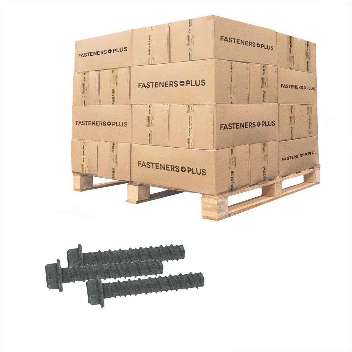 Tapcon 1/2" x 3" LDT Large Diameter Concrete Screw, Hex Head - Zinc | Qty. 4,500 (Pallet)
