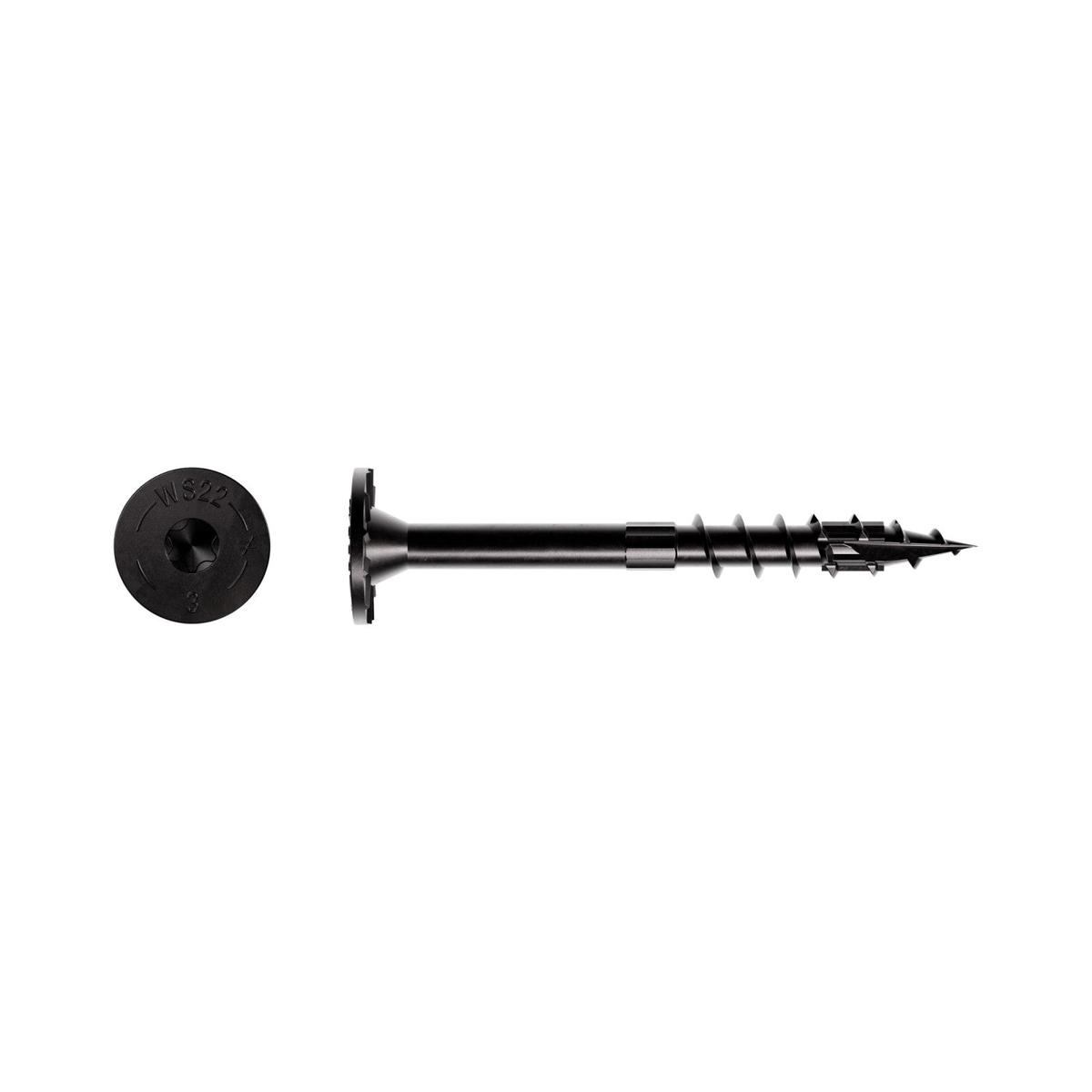 0.220" x 3" Strong-Tie SDWS22300DBB-RP1 Timber Screw - Double Barrier Coating, Black | Qty. 1