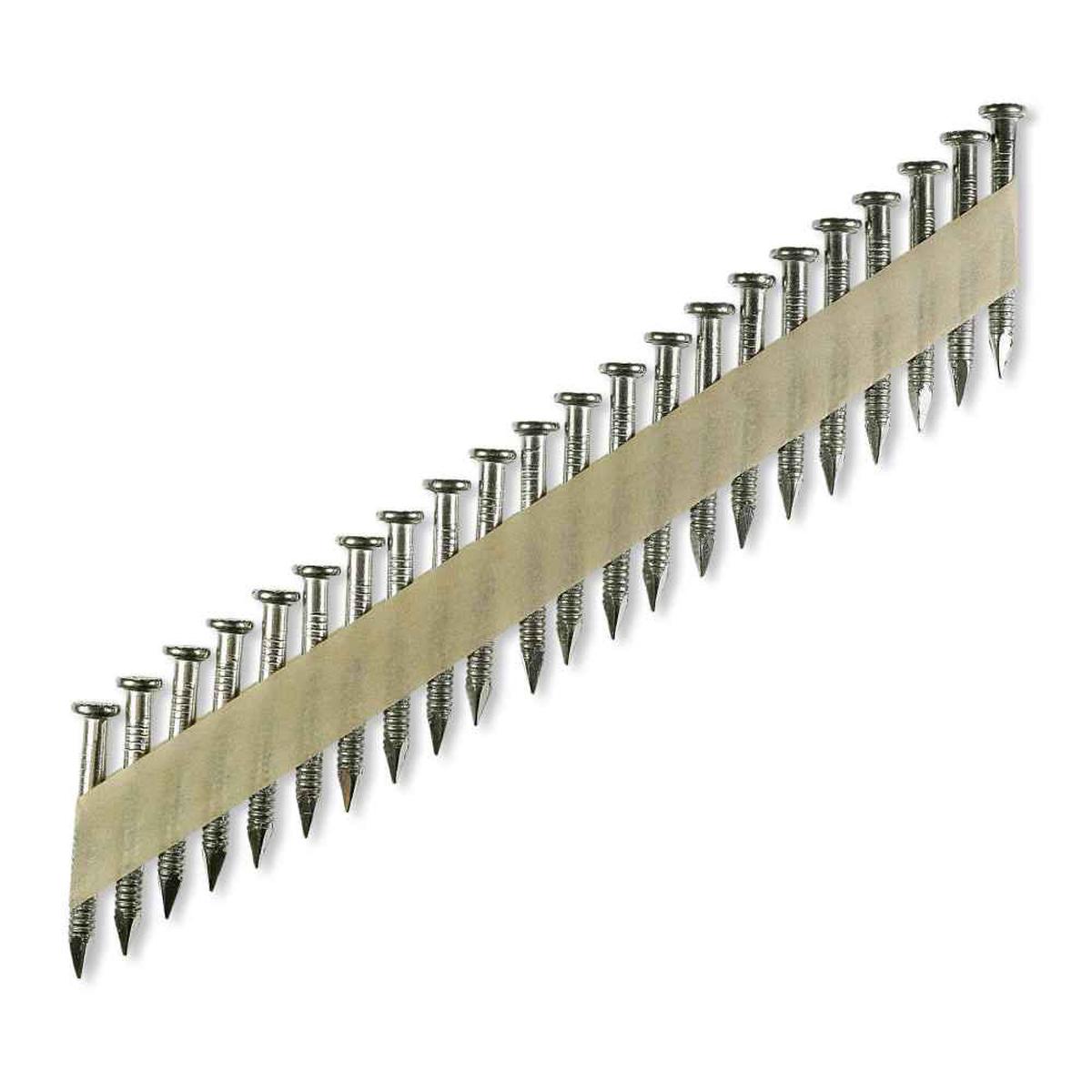 .131" x 2-1/2" Tape Collation 33 Degree Ring Shank Connector Nail - 316 Stainless Steel, Pkg 1000