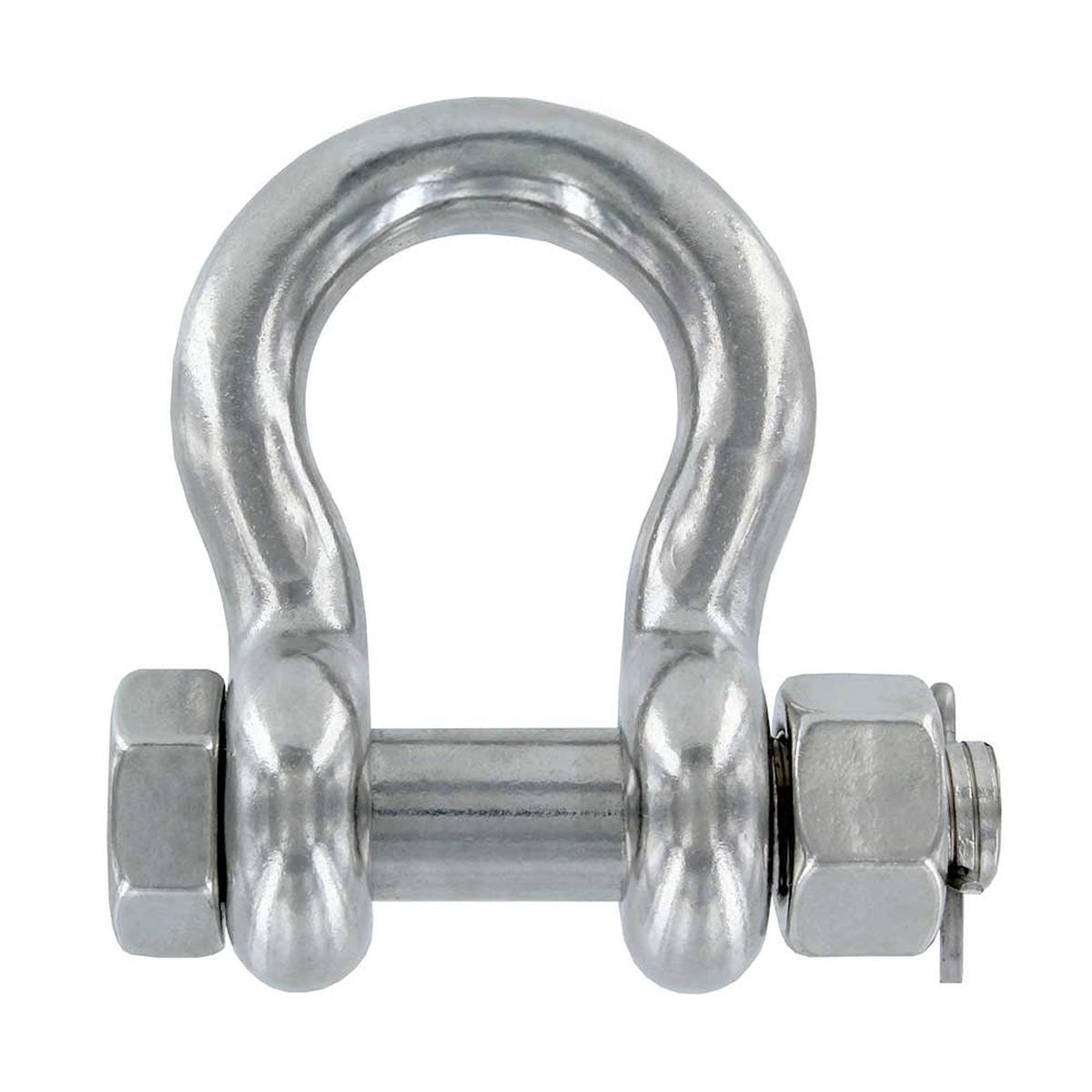 7/8" Stainless Steel Bolt Type Anchor Shackle Type 316