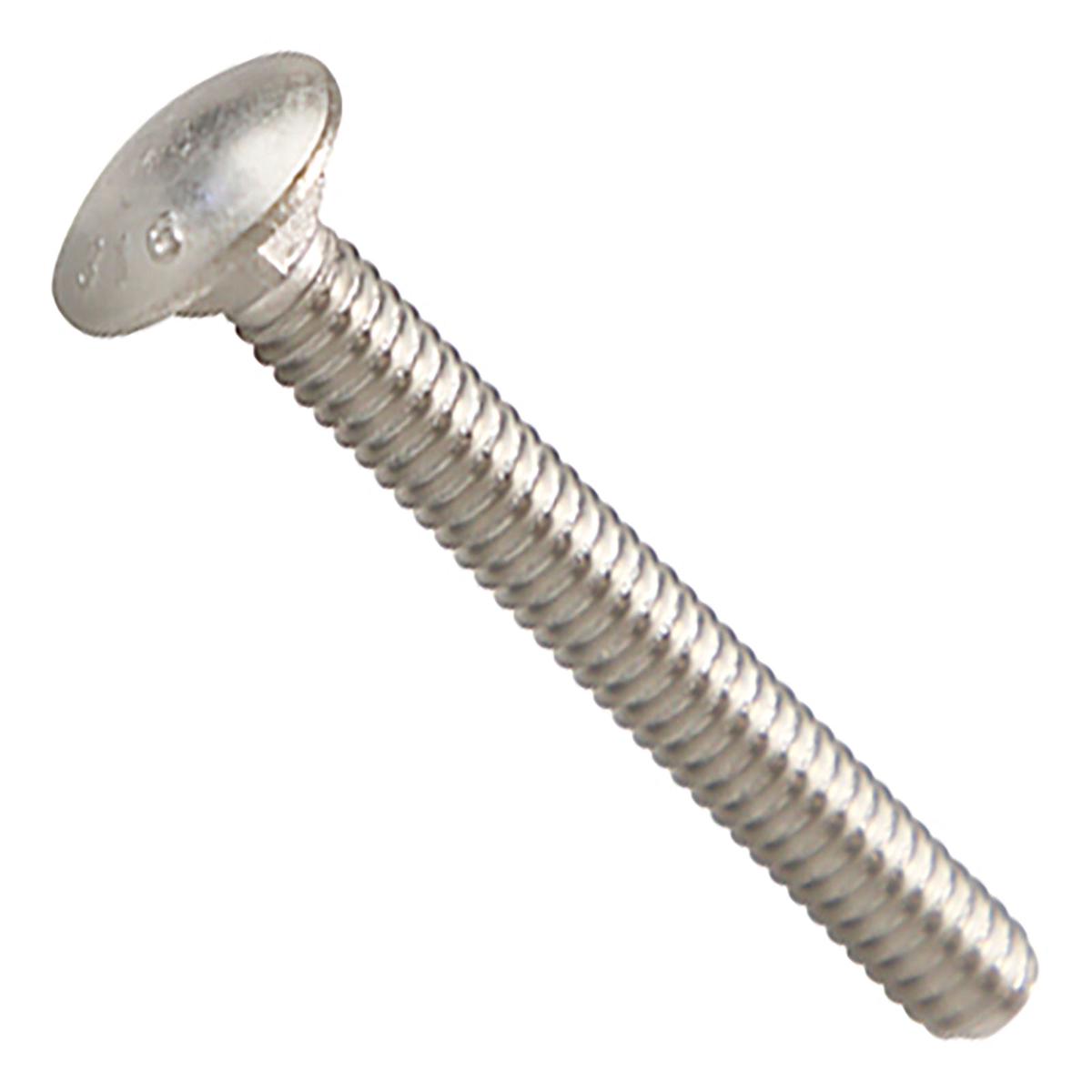 Conquest 1/4" x 2" Carriage Bolt - 316 Stainless Steel | Qty. 800 (Carton)