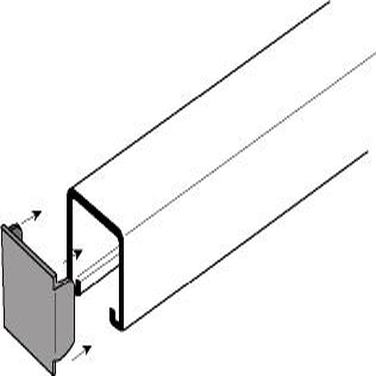 End Cap for 1-5/8" x 3-1/4" Channel - Electro-Galvanized