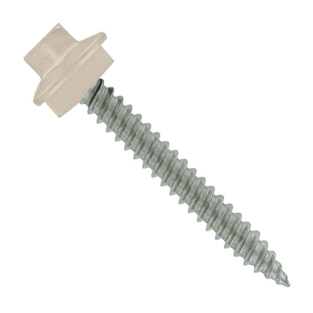 ST Fastening #10 x 1" SS Woodbinder Metal Roofing Screw - Light Stone | Qty. 3,000 (Carton)