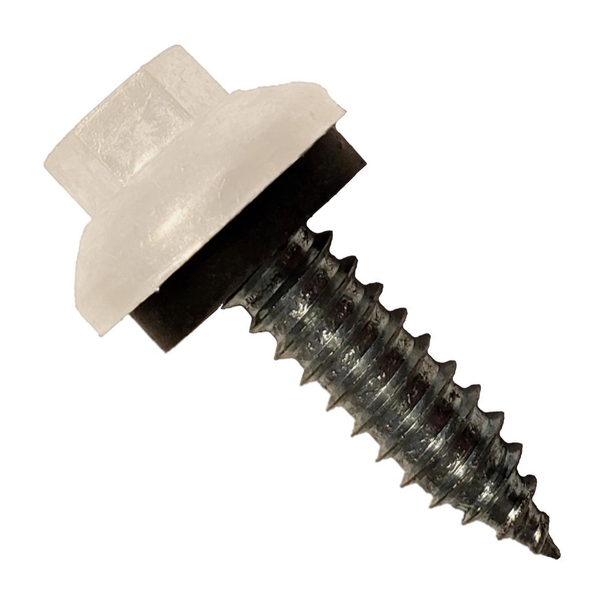 ST Fastening #14 x 1" ZXL Tapping Steelbinder Metal Roofing Screw - Light Stone - Pkg 250