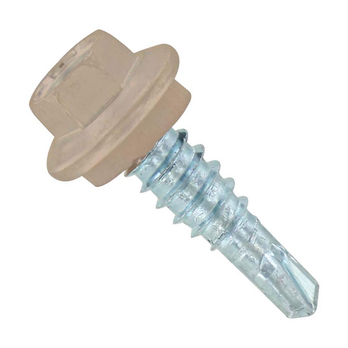 ST Fastening #14 X 7/8" Self-Drilling Maxx Steelbinder Metal Roofing Screw - Tan | Qty. 120,000 (Pallet)