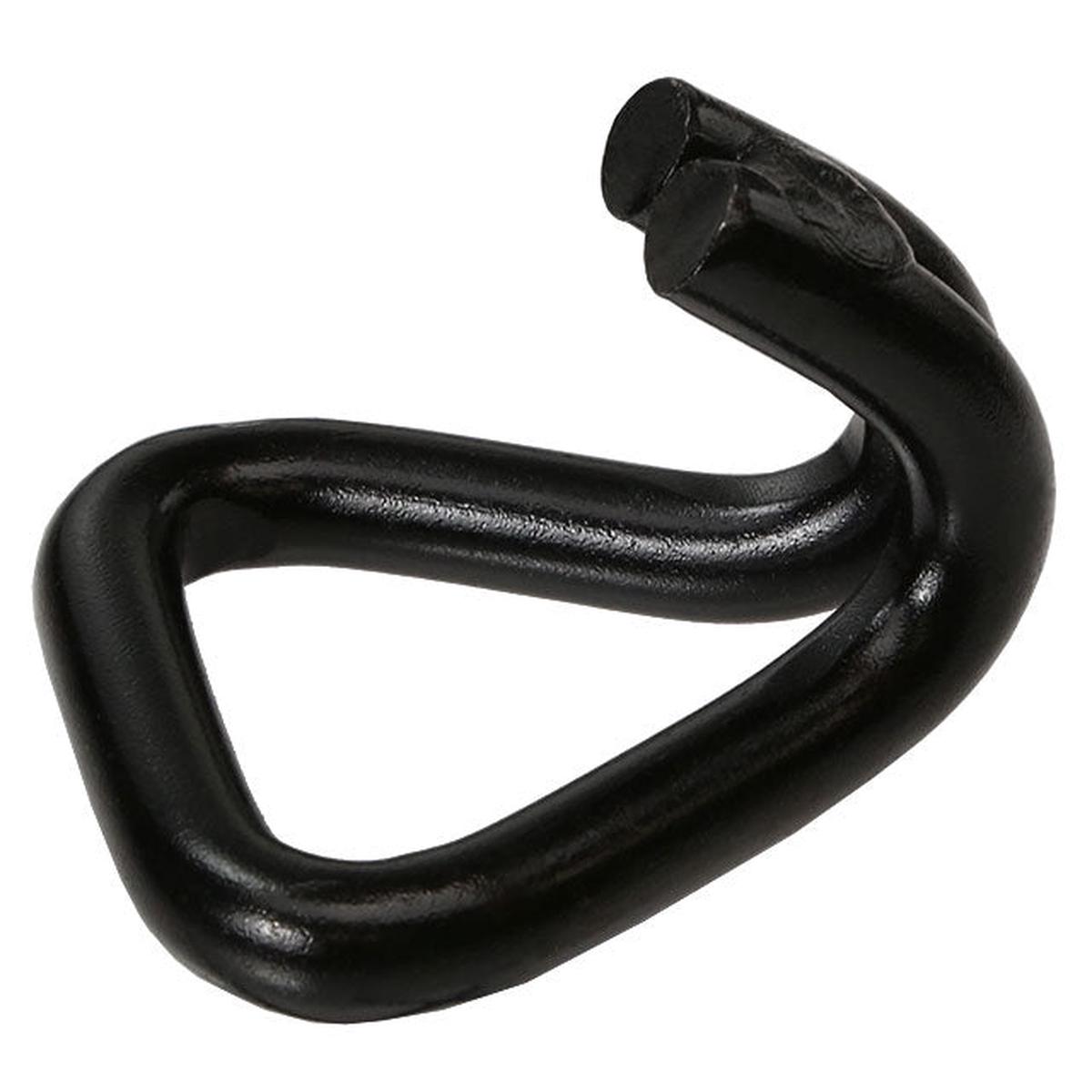 2" Black Painted Double J Short Wire Hook | 11,000 lbs. BS