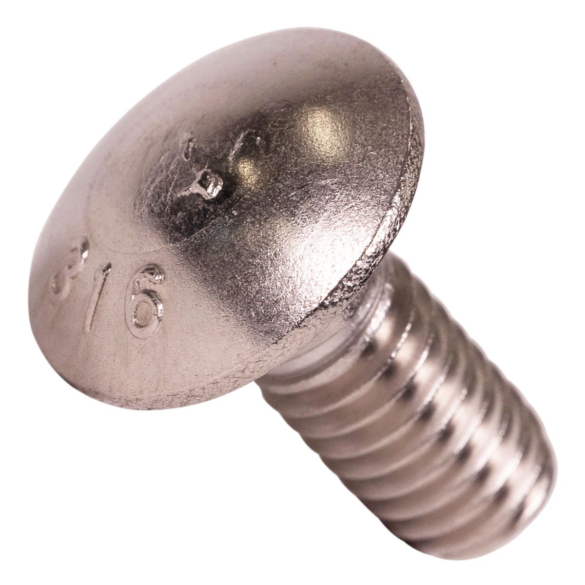 Conquest 5/16" x 3/4" Carriage Bolt - 316 Stainless Steel | Qty. 36,000 (Pallet)