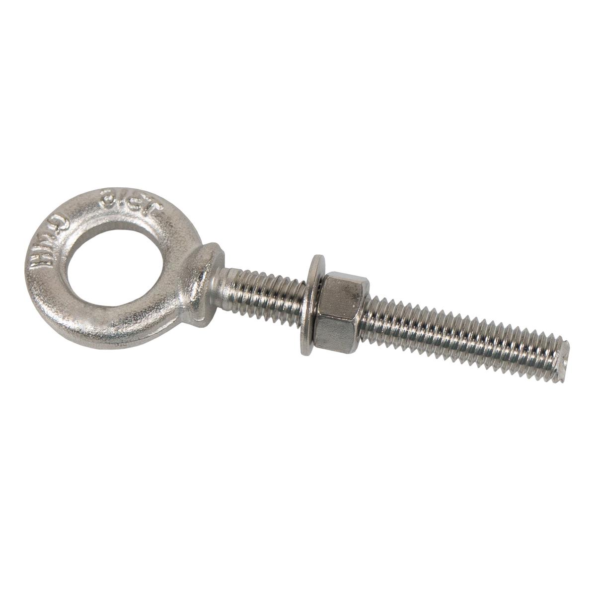 Forged Shoulder Eye Bolts - Stainless Steel Type 316 - 5/8"-11 x 4"L