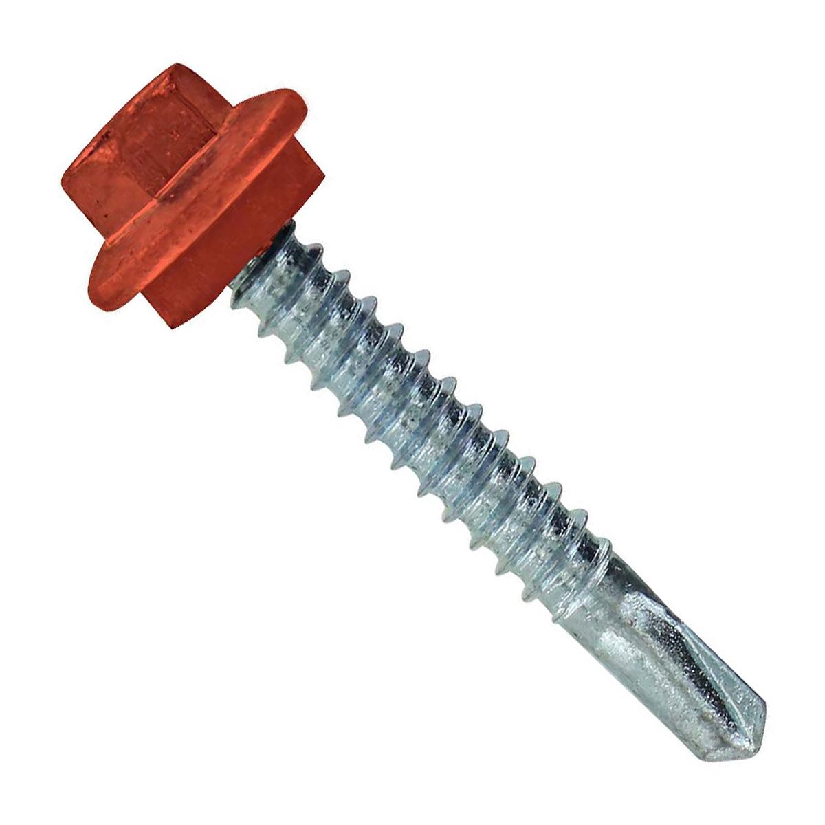 ST Fastening #12 X 1-1/2" Self-Drilling Maxx Steelbinder Metal Roofing Screw, Hex Washer Head - Copper | Qty. 120,000 (Pallet)