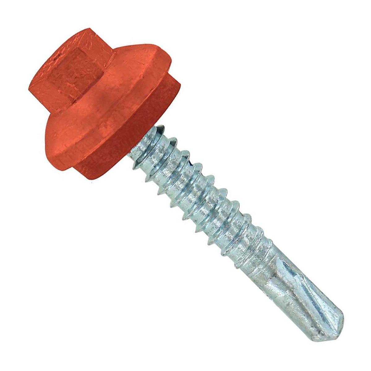 ST Fastening #12 x 1-1/4" Self-Drilling ZXL Steelbinder Metal Roofing Screw, Hex-Washer Head - Copper | Qty. 96,000 (Pallet)