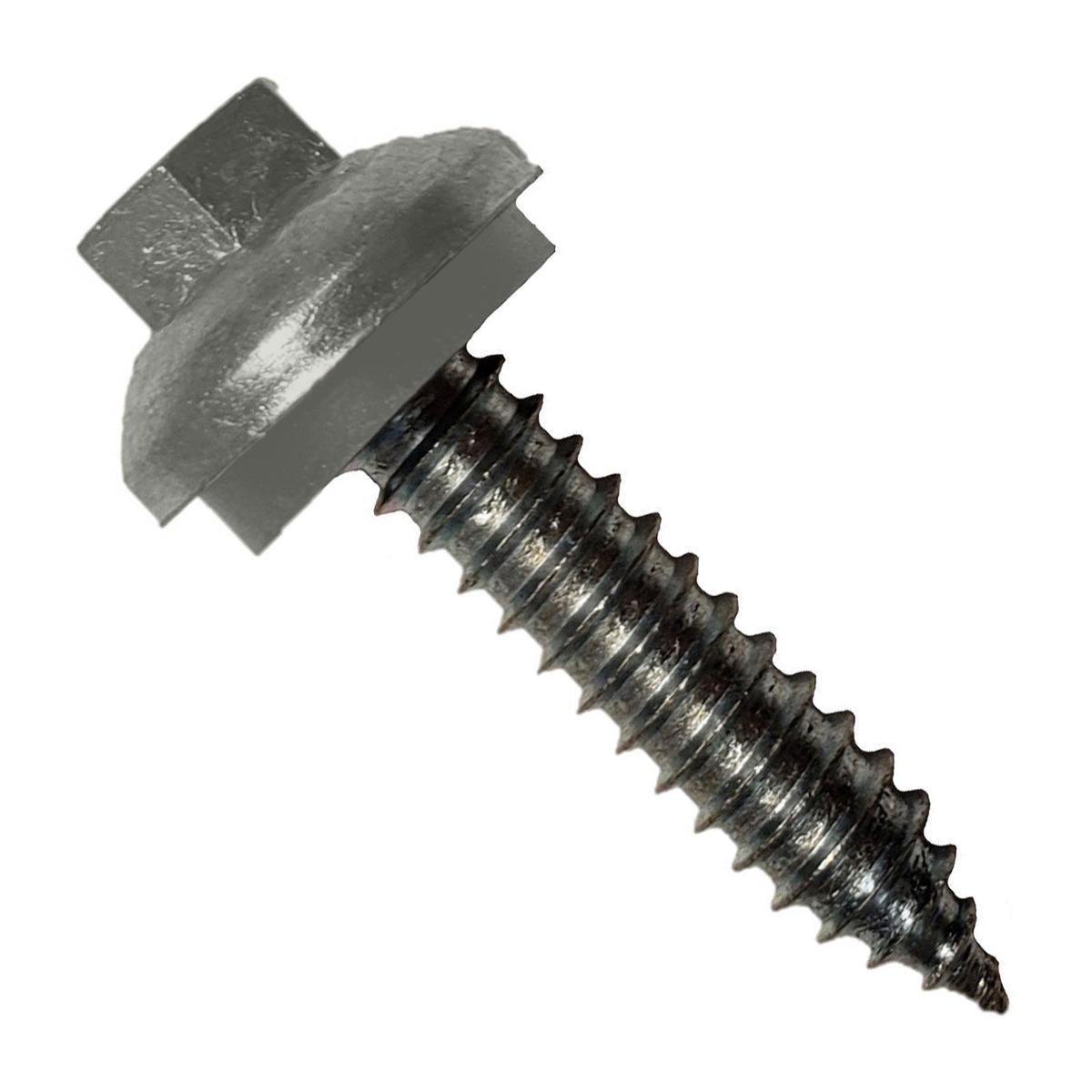 ST Fastening #14 x 1-1/4" Tapping ZXL Steelbinder Metal Roofing Screw, Hex-Washer Head - Burnished Slate | Qty. 96,000 (Pallet)