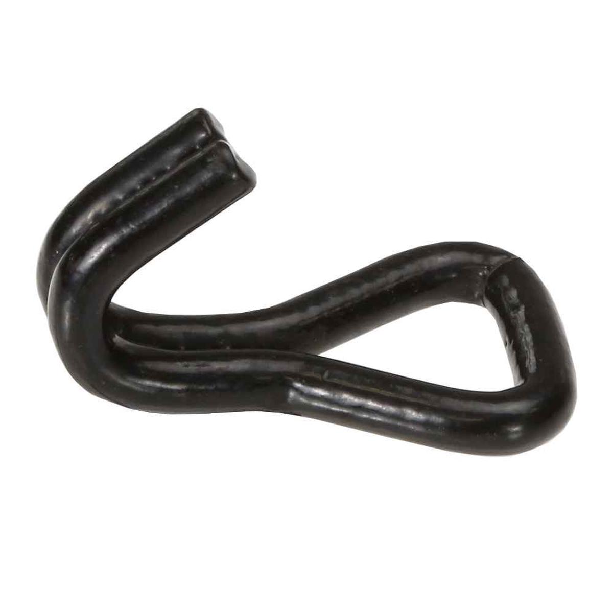 1" Heavy Duty Wire Hook w/ Black Vinyl Coating | 3,300 lbs. BS