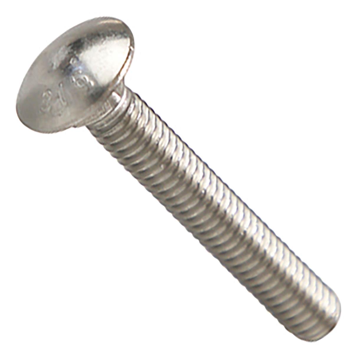 Conquest 5/16" x 2" Carriage Bolt - 316 Stainless Steel | Qty. 500 (Carton)