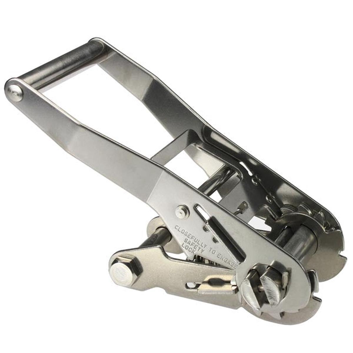 Long Wide Handle Stainless Steel T-304 Ratchet for 2" webbing | 6,600 lbs. BS