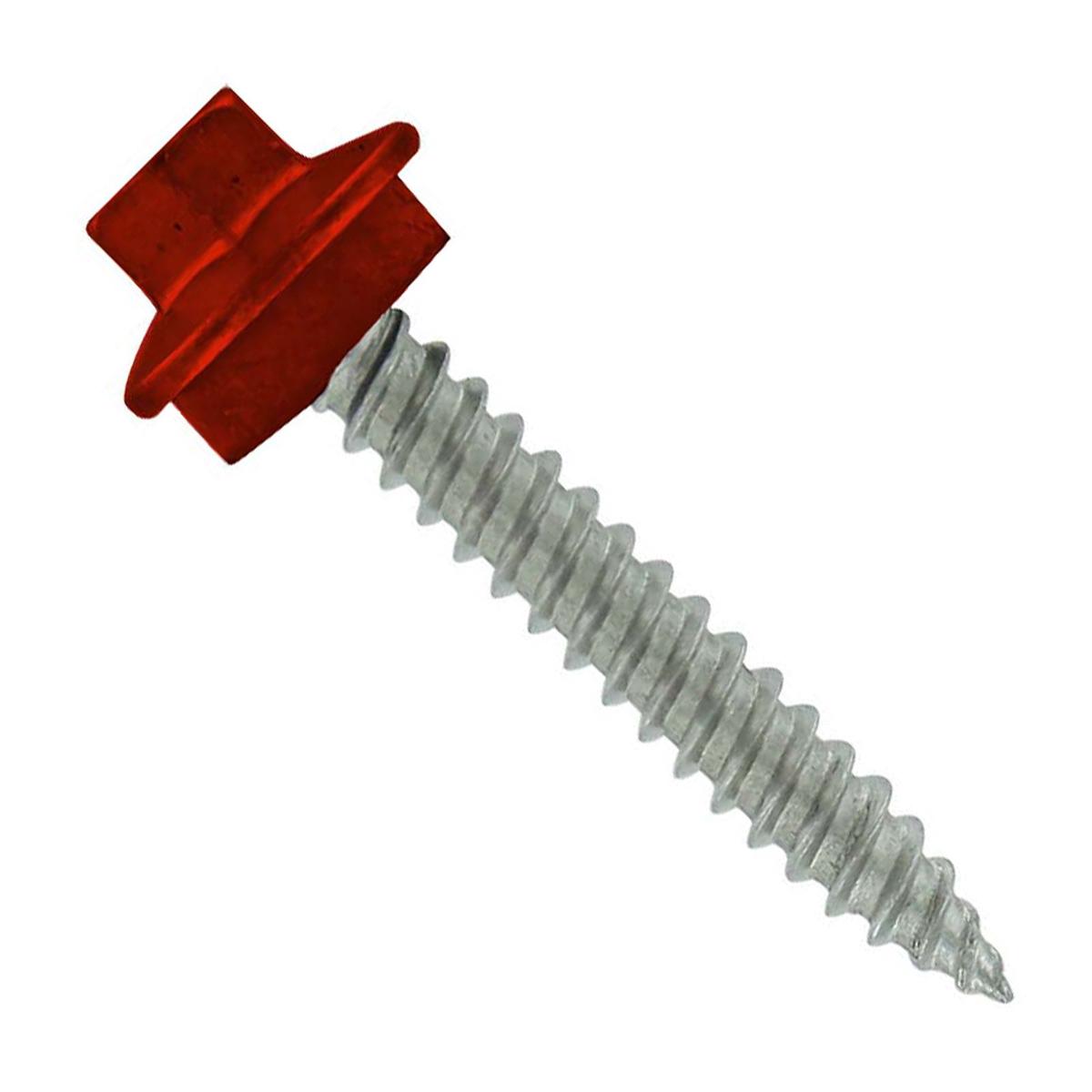 ST Fastening #10 x 1" SS Woodbinder Metal Roofing Screw - Rustic Red | Qty. 144,000 (Pallet)